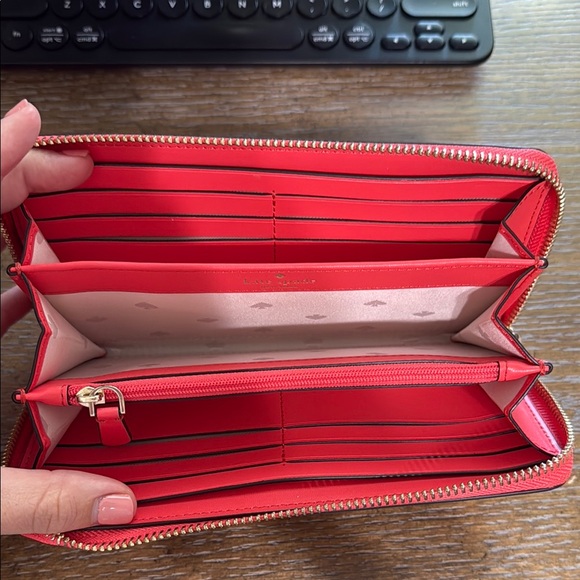 Kate Spade Coral Leather Wallet - Picture 3 of 4